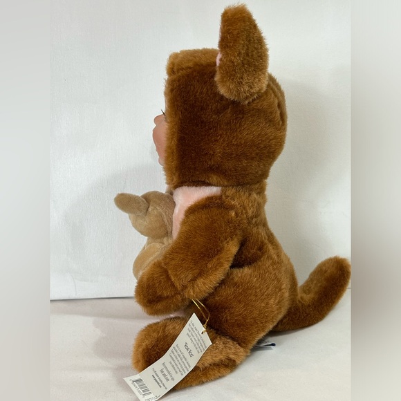 Geppeddo Cuddle Kids Roxy Roo 12”2003 Stuffed Animal Doll Toy Plush W/ Baby Joey - Picture 9 of 15